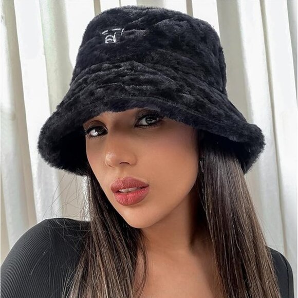 Faux Fur Fuzzy Bucket Hat main image 5